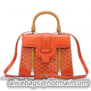 Cheapest 2015 Goyard Small Saigon Tote Bag With Strap PM 8941 Orange