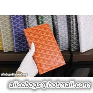 2015 Low Cost Goyard New Style Long Purse 020113 Orange