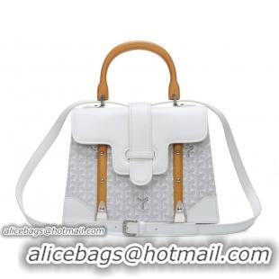 New Product Goyard Small Saigon Tote Bag With Strap PM 8941 White