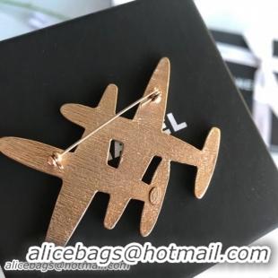 Hot Style Chanel Double Plane Brooch AB0190 Black/Red 2018