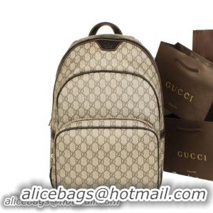 Gucci Supreme Canvas Backpack 322069 Brown