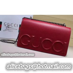 2016 Inexpensive Gucci XL Calfskin Leather mini Bag 421850 Red