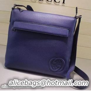 New Style Gucci Calf Leather Messenger BagS 322059 Blue