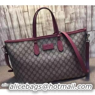 New Stylish GUCCI GG Supreme Tote Bag 410748 Rose