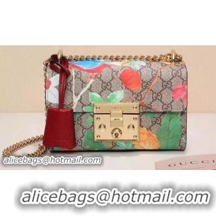 Hot Sale Gucci Padlock GG Supreme Shoulder Bags 409487 Green