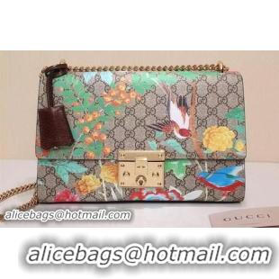 Cheapest Gucci Padlock GG Supreme Shoulder Bags 409487 Green