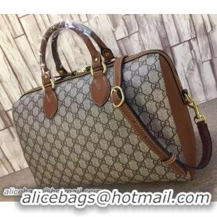 Newest Fashion GUCCI GG Supreme Top Handle Bag 409527 Brown