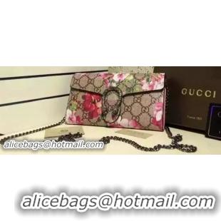 Discount Design Gucci mini Dionysus Blooms Shoulder Bag 400249 Pink