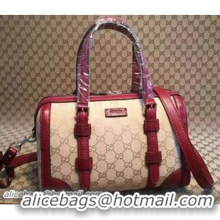 Fashion Gucci GG Canvas Classic Tote Bag 387601 Burgundy