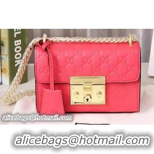 Latest Style Gucci Padlock Gucci Signature Shoulder Bag 409487 Pink