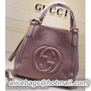 Free Shipping Cheap Gucci Soho Leather Shoulder Bag 336751 Apricot