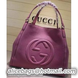 Top Product Gucci Medium Soho Shoulder Bag Calfskin Leather 282309 Rose