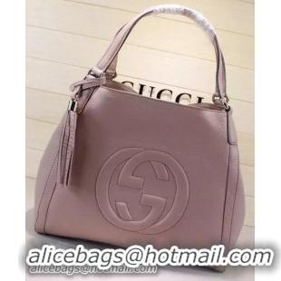 Cheapest Gucci Medium Soho Shoulder Bag Calfskin Leather 282309 Apricot