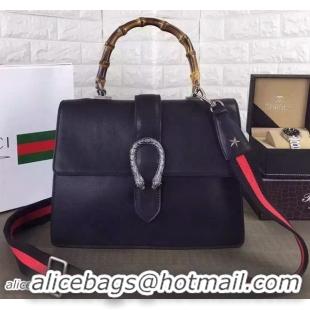 Super Quality Gucci Dionysus Leather Top Handle Bag 421999 Black