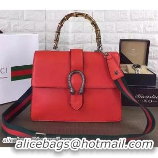 Top Quality Gucci Dionysus Leather Top Handle Bag 421999 Red