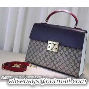 Low Price Gucci Padlock GG Supreme Top Handle Bag 432674 White