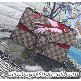 Beautiful New Gucci Dionysus GG Supreme Canvas Shoulder Bags 400249 Red