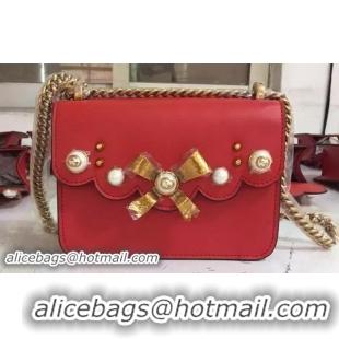 Top Quality Classic Gucci Original Leather Chain Shoulder Bag 432281 Red