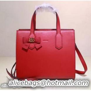 Buy Discount Gucci Arabesque Calfskin Leather Tote Bag 443089 Red