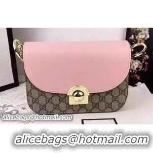 Grade Cheapest Gucci GG Canvas Shoulder Bag 323880 Pink