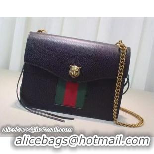 Discount Replica Gucci Animalier Leather Shoulder Bag 431283 Black