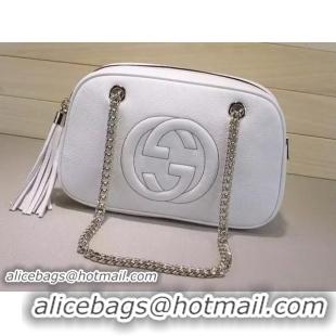 Super Imitation Gucci Soho Shoulder Bags 308983 White