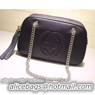 Purchase Discount Gucci Soho Shoulder Bags 308983 Black