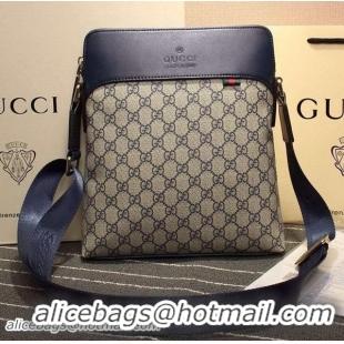 Inexpensive Gucci GG Canvas Messenger Bag 413168 Blue