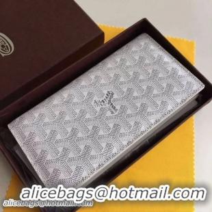 Inexpensive Discount Fashion Goyard Long Purse 020082 White