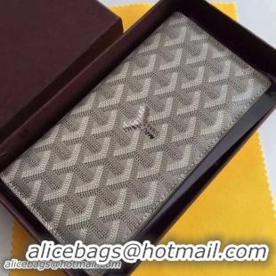 Beautiful New Cheap Goyard Long Purse 020082 Grey