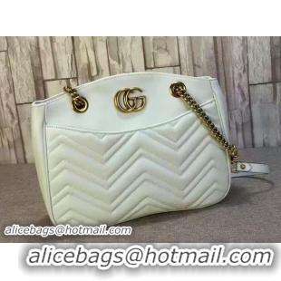 Pretty Style Gucci GG Marmont Matelasse Tote Bag 443501 White