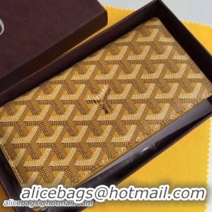 Buy Discount Fashion Goyard Long Purses 020082 Yellow