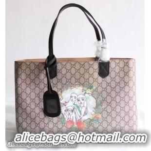 Unique Style Gucci Tian GG Supreme Tote Bag 412096 Black