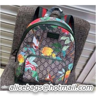 Luxurious Gucci Tian Print Small Backpack Bag 427042 Green