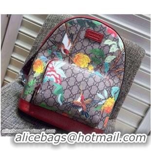 Classic Hot Gucci Tian Print Small Backpack Bag 427042 Red