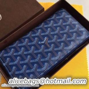 AAAAA New Stylish Goyard Long Purses 020082 Blue