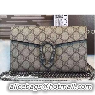 Expensive Gucci Dionysus Mini Chain Wallet Bag 401231 GG Supreme Red