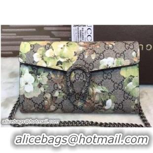 Sophisticated Gucci Dionysus Mini Chain Wallet Bag 401231 Green Blooms