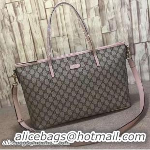 Big Enough Gucci GG Supreme Canvas Tote Bag 353440 Pink