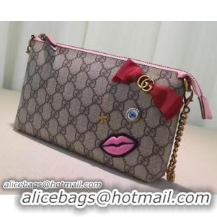 Charming Gucci Travel Case GG Canvas 443097 Pink