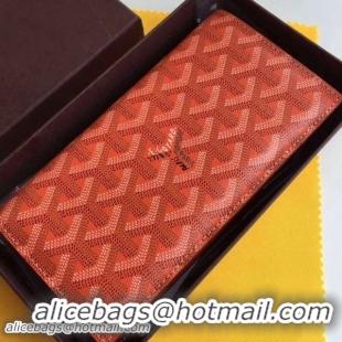 Latest Styles Discount Goyard Long Purses 020082 Orange