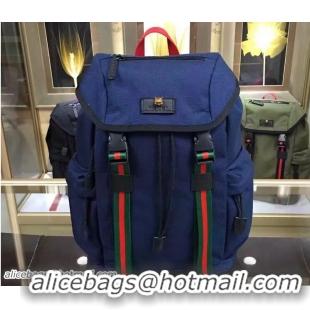 Generous Gucci Techno Canvas Techpack Backpack Small Bag 429047 Blue 2016