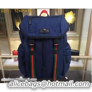 Discount Fashion Gucci Techno Canvas Techpack Backpack Bag 429037 Blue