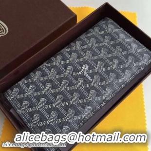 Low Cost New Popular Goyard Long Purse 020082 Dark Grey