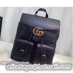 Traditional Specials Gucci GG Marmont Leather Backpack Bag 429007 Black 2016