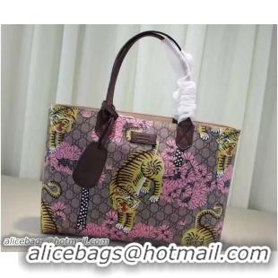 Perfect Gucci Bengal GG Supreme Tote Medium Bag 412096 Pink