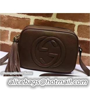 Low Cost Gucci Soho Leather Disco Small Bag 308364 Coffee