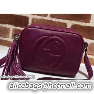 Perfect Gucci Soho Leather Disco Small Bag 308364 Purple