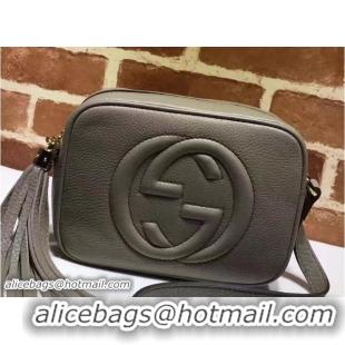 Buy Luxury Gucci Soho Leather Disco Small Bag 308364 Gray