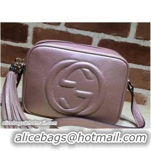 Good Quality Gucci Soho Leather Disco Small Bag 308364 Pearl Pink